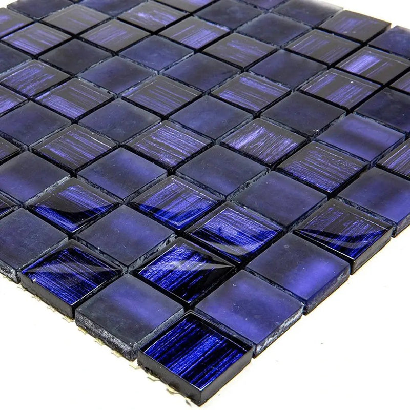 Purple 11x11 Glossy Matte Square Glass Mosaic Tile (5 pack, 4.43 sq ft/case) by Apollo Tile