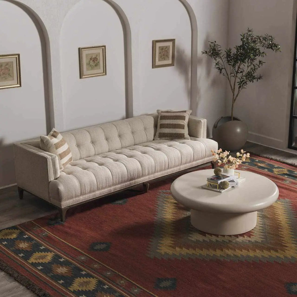 Hedon Wool Area Rug, installed in a room