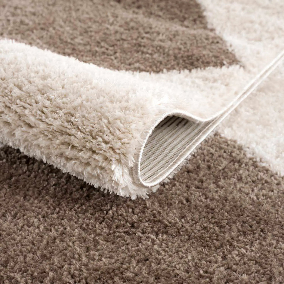 Arilla Brown Washable Diamond Area Rug, photo 7 of 10