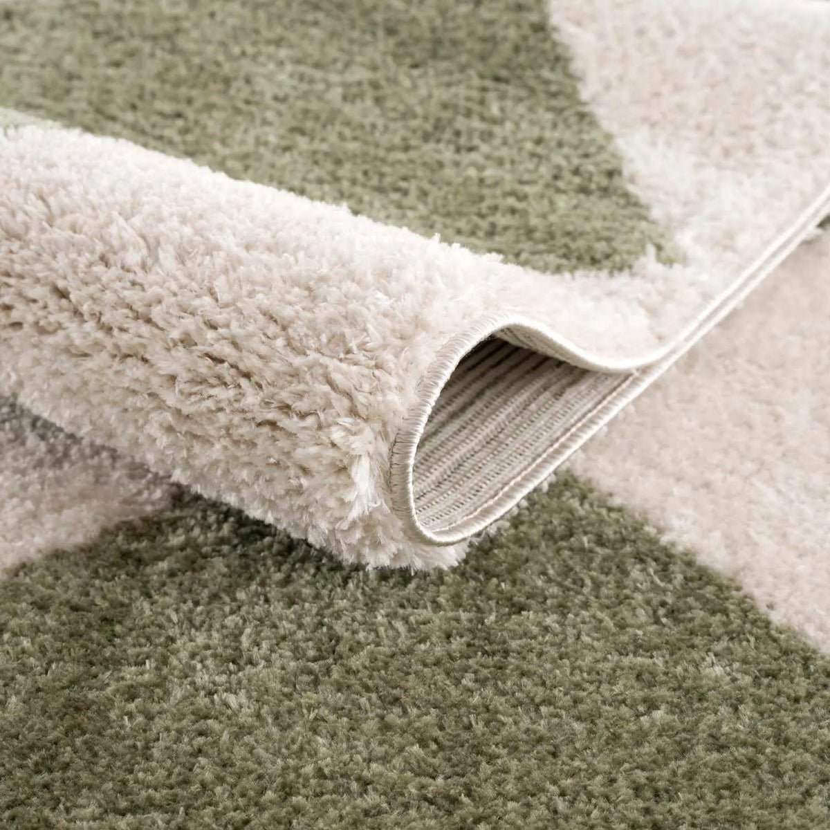 Arilla Green Washable Diamond Area Rug, photo 11 of 11