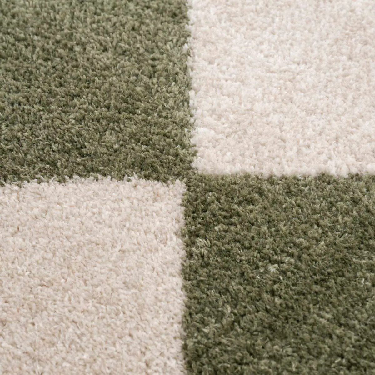 Arilla Green Washable Diamond Area Rug, photo 10 of 11