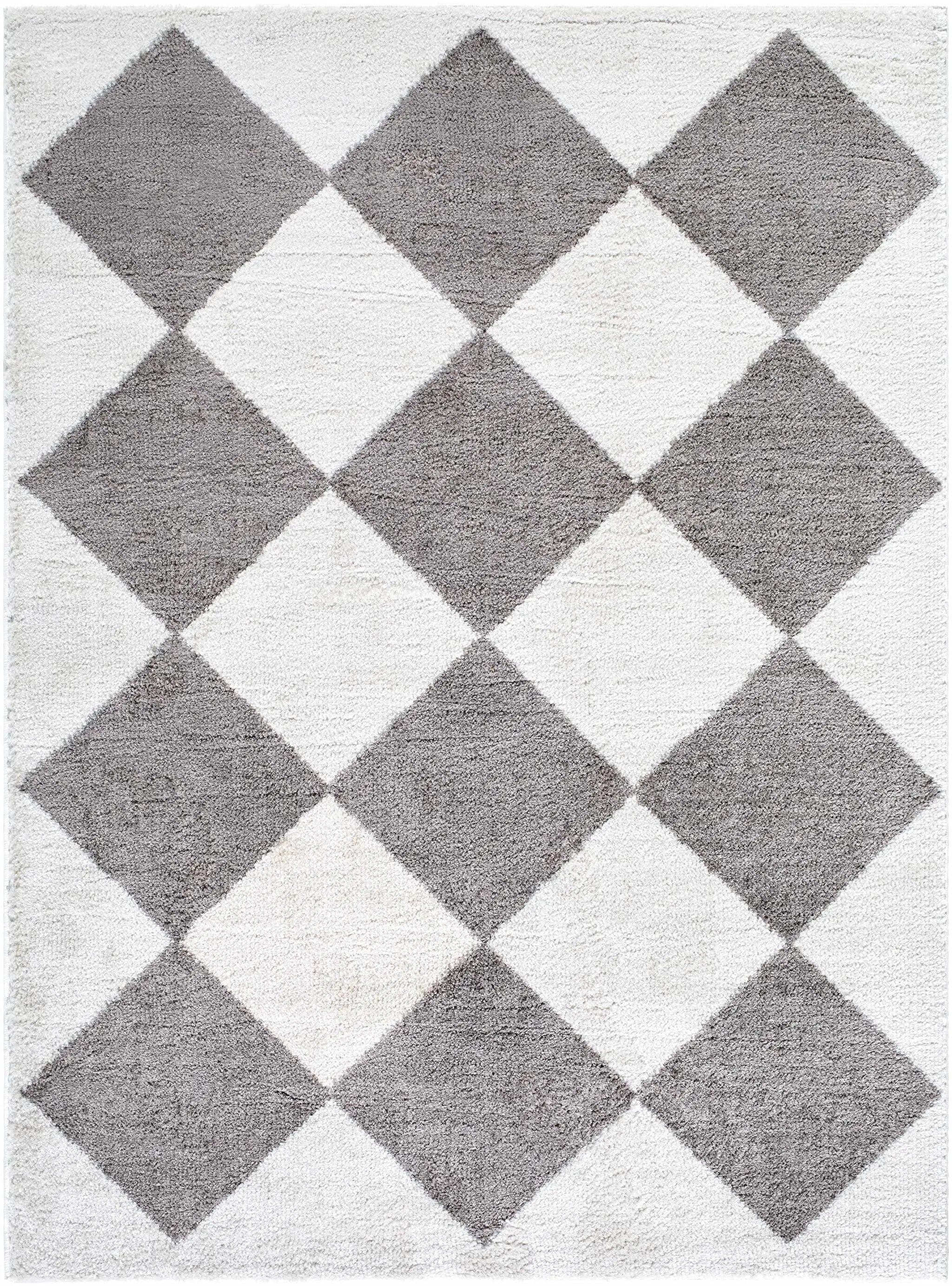 Arilla Diamond Checkered Washable Area Rug by Boutique Rugs