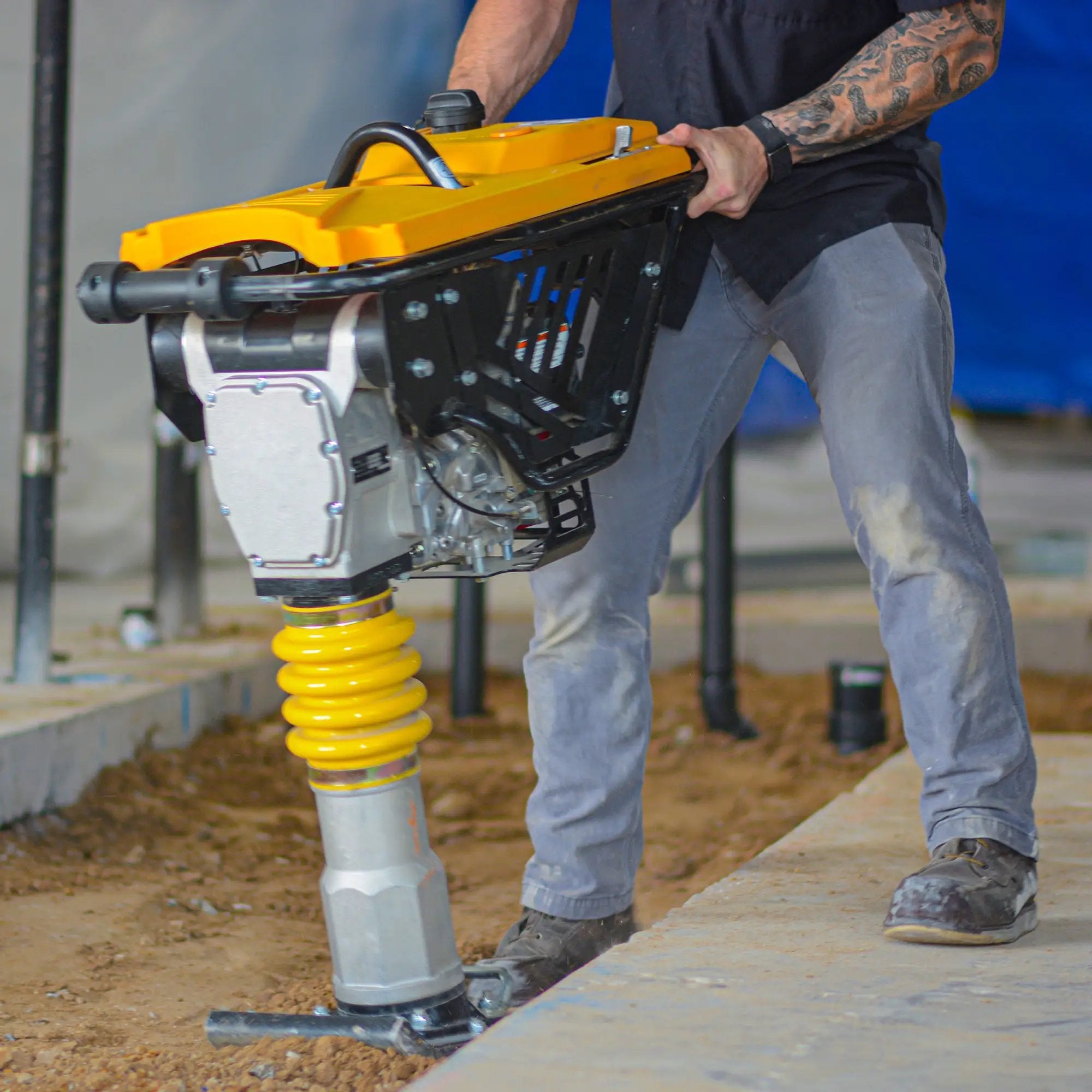 3 HP Honda Vibratory Rammer Tamper with Honda GX100 Engine 3350 lbs/ft by Tomahawk Power