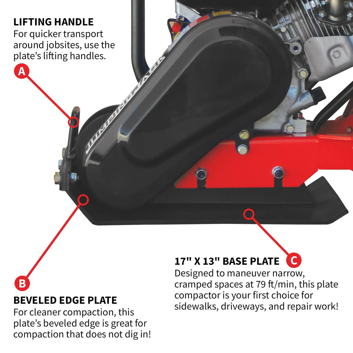 5.5 HP Honda Vibratory Plate Compactor for Soil Compaction Tamper 3 Year Warranty, photo 9 of 19