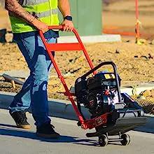 5.5 HP Honda Vibratory Plate Compactor for Soil Compaction Tamper 3 Year Warranty by Tomahawk Power