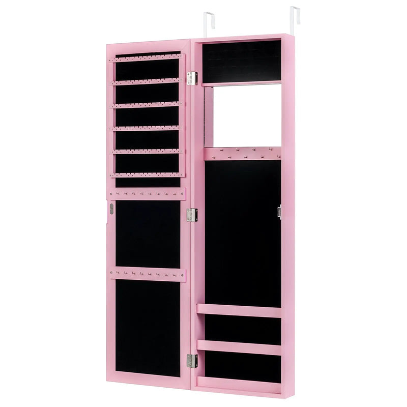 Jewelry Cabinet Wall or Door Mounted Jewelry Armoire Modern Hanging Jewelry Organizer by DirectDeals