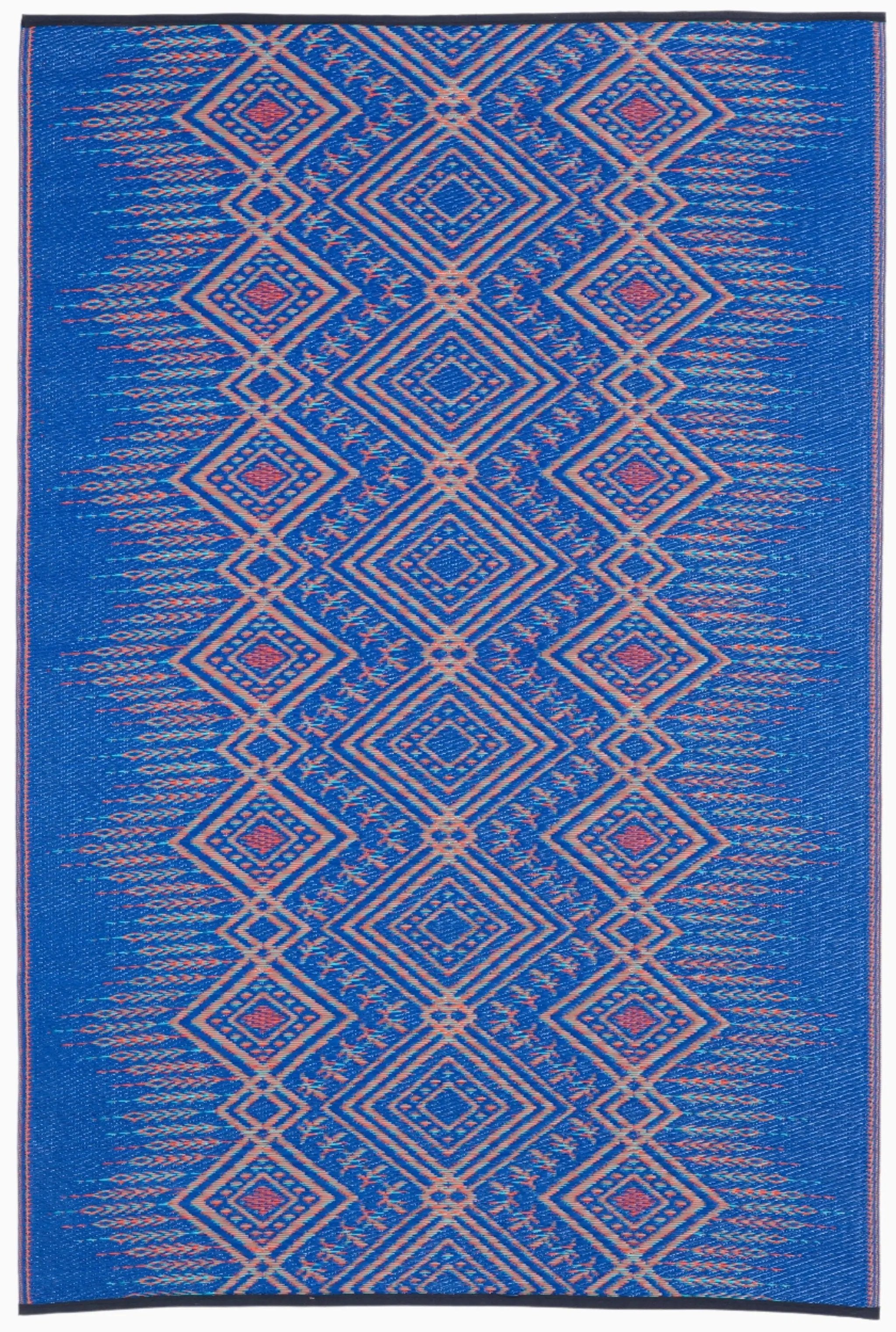 Jodhpur - Multi Blue Outdoor Rug for Patio by Fab Habitat