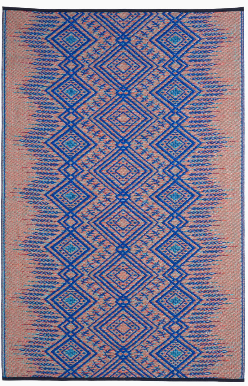 Jodhpur - Multi Blue Outdoor Rug for Patio by Fab Habitat