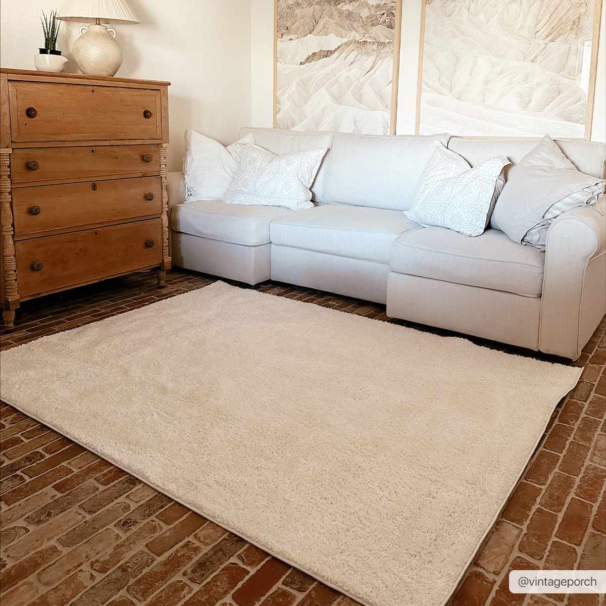 Judy White Washable Area Rug - Clearance by Boutique Rugs
