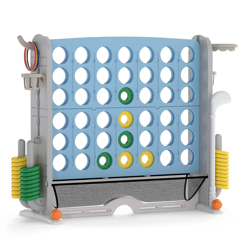 Jumbo 4-to-Score Game with Ring-toss and Basketball Hoop by DirectDeals