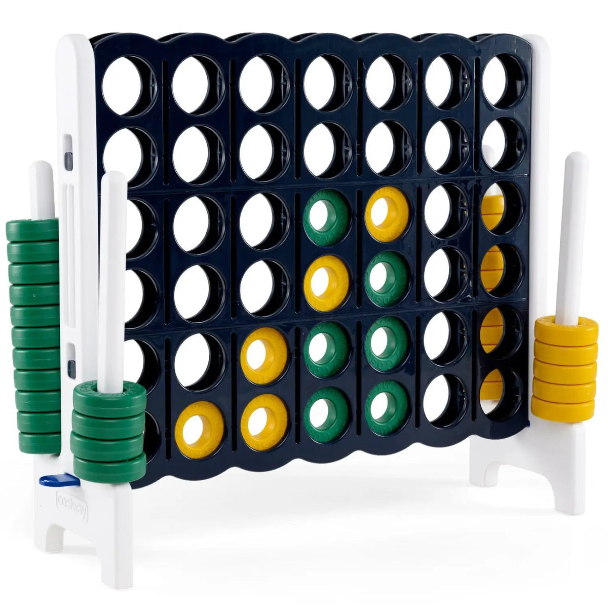 Jumbo 4-in-a-Row Game Set 3.5ft Tall Outdoor Lawn Game, photo 11 of 32