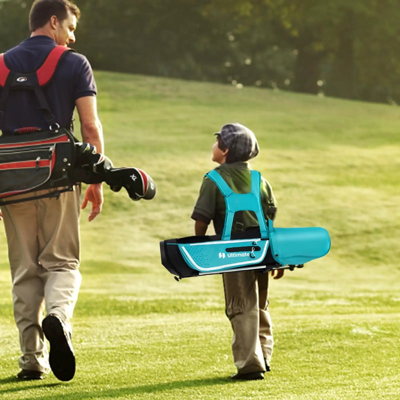Junior Complete Golf Club Set Right Hand with Rain Hood for Kids by DirectDeals