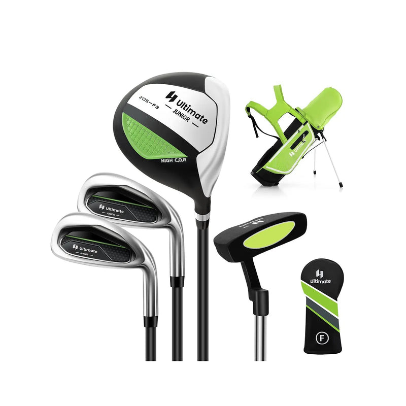 Junior Complete Golf Club Set Right Hand with Rain Hood for Kids by DirectDeals