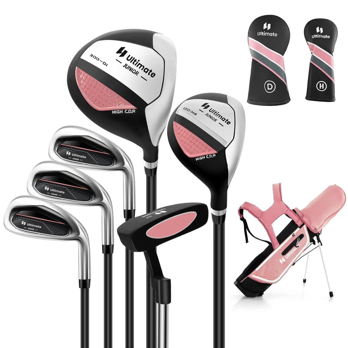 Junior Complete Golf Club Set with Stand Bag Rain Hood, photo 10 of 10