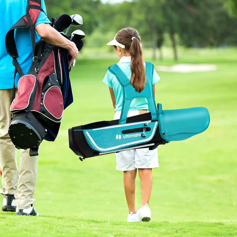 Junior Complete Golf Club Set for Kids with Rain Hood Right Hand Children Golf Age 8-10 Years Old by DirectDeals