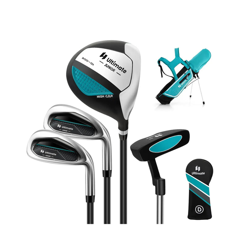 Junior Complete Golf Club Set for Kids with Rain Hood Right Hand Children Golf Age 8-10 Years Old by DirectDeals
