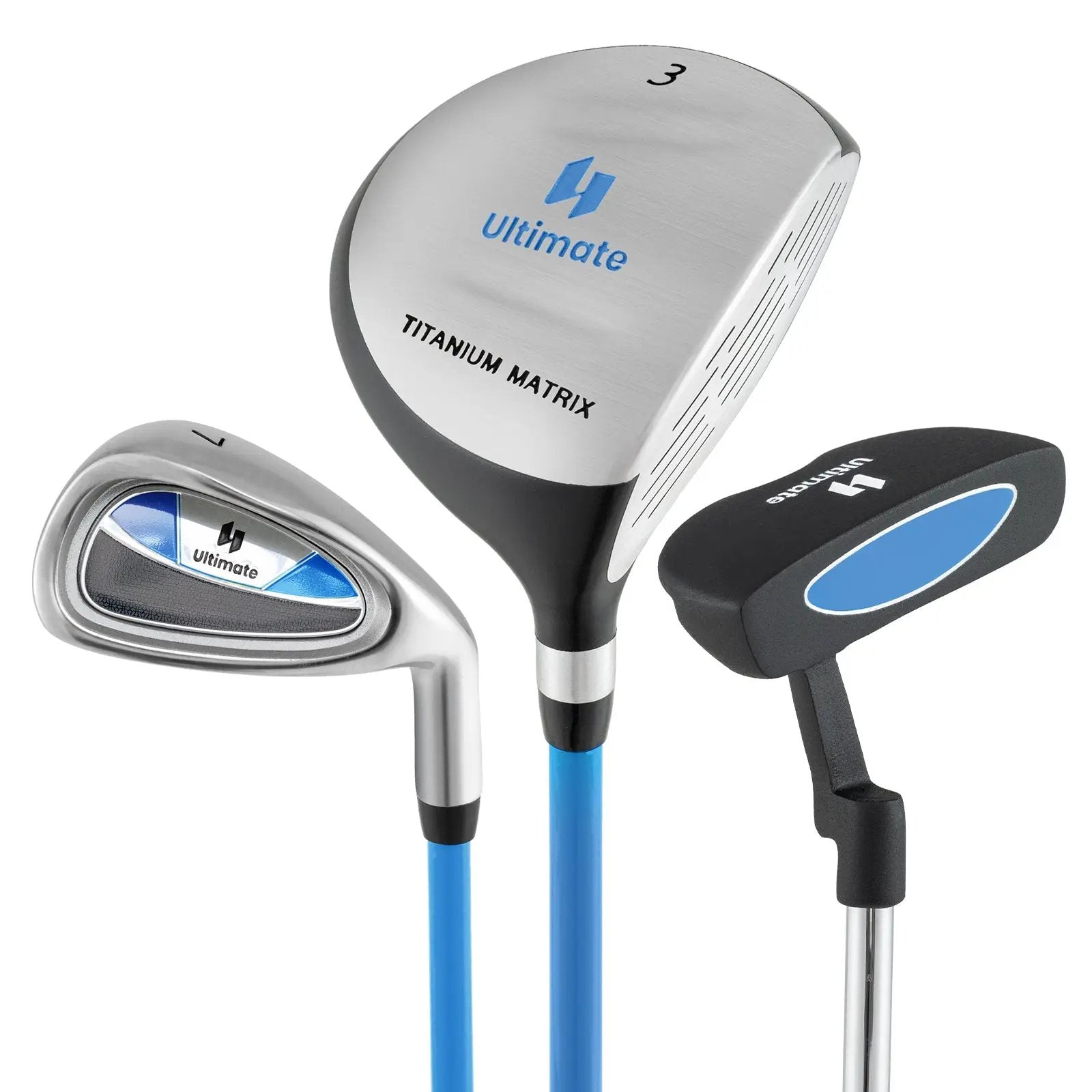 Junior Mallet Putter Individual Gold Club for Kids Ages 11-14 by DirectDeals