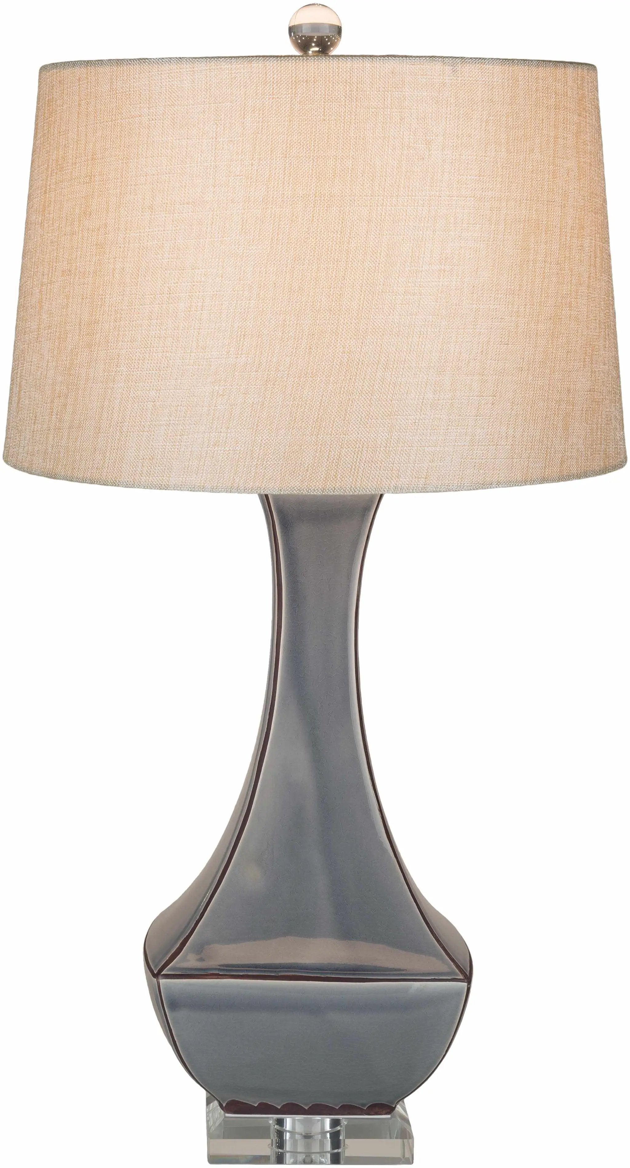 Kalilangan Gray Ceramic Table Lamp by Boutique Rugs