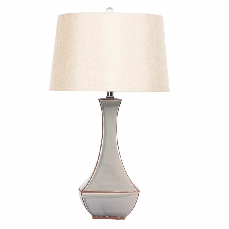 Kalilangan Gray Ceramic Table Lamp by Boutique Rugs