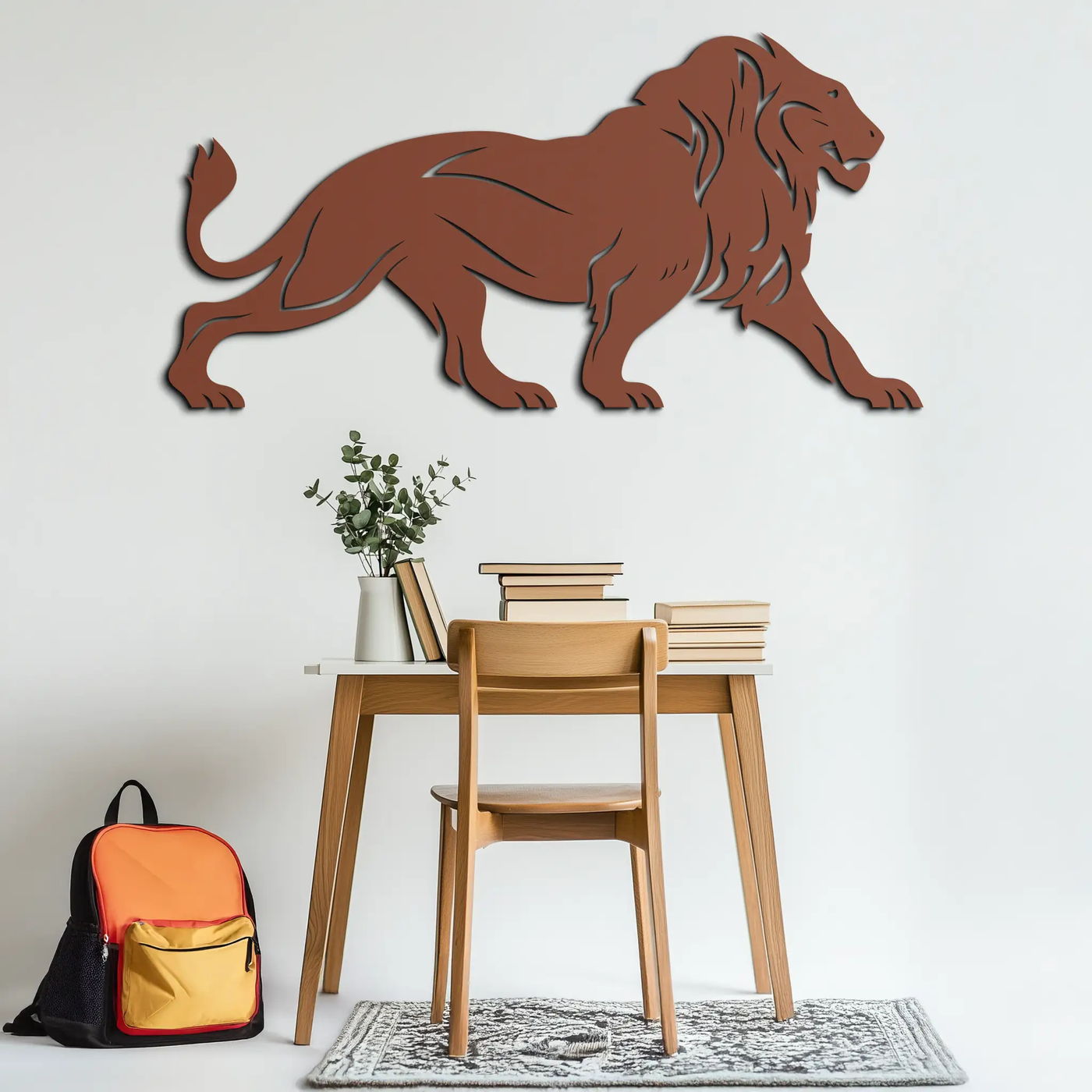 Majestic Lion Wall Art - Steel Wall Decor for Home and Office -KAF002 by Enova Art