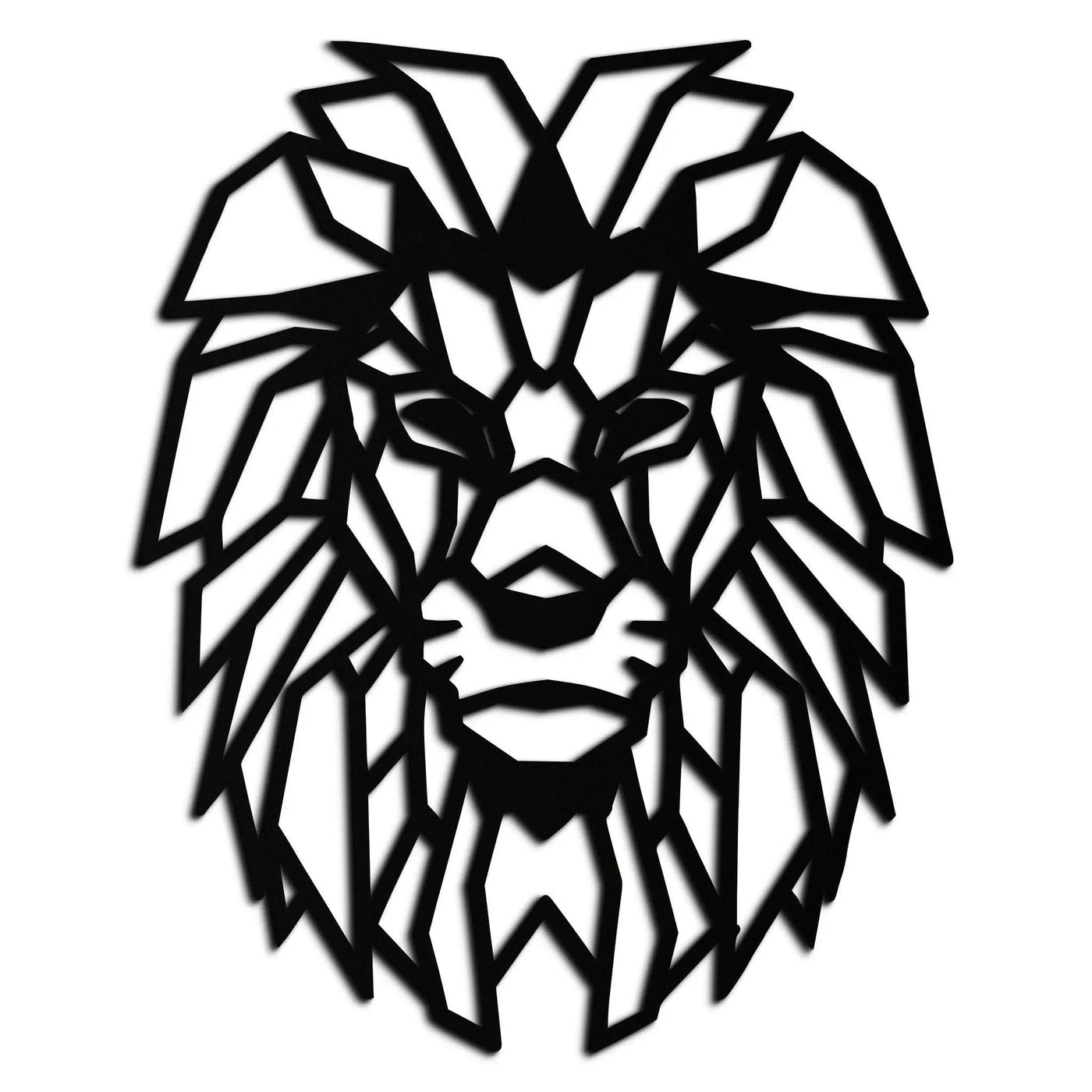 Geometric Lion Metal Wall Art - Steel Wall Decor for Home and Office - KAF008 by Enova Art