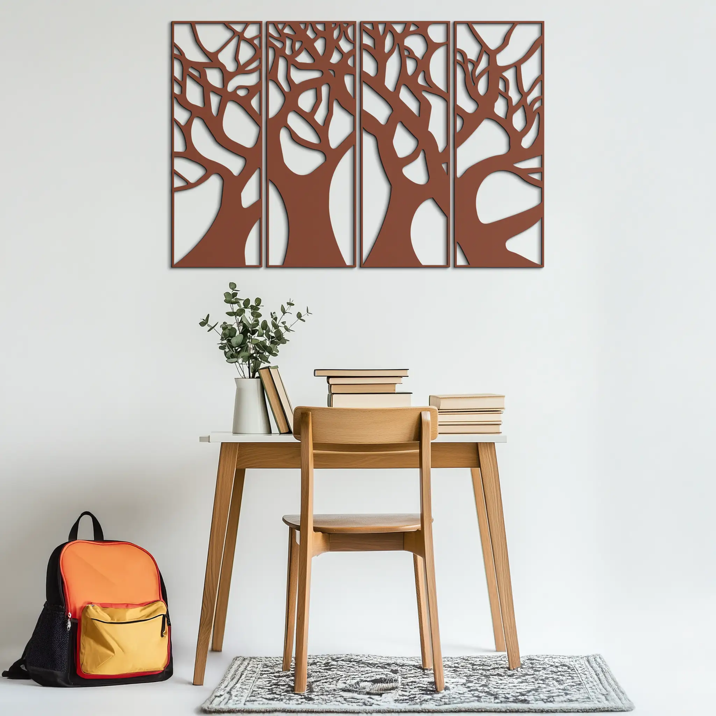 Tree Panel Metal Wall Art - Steel Wall Decor for Home and Office - KAF009 by Enova Art