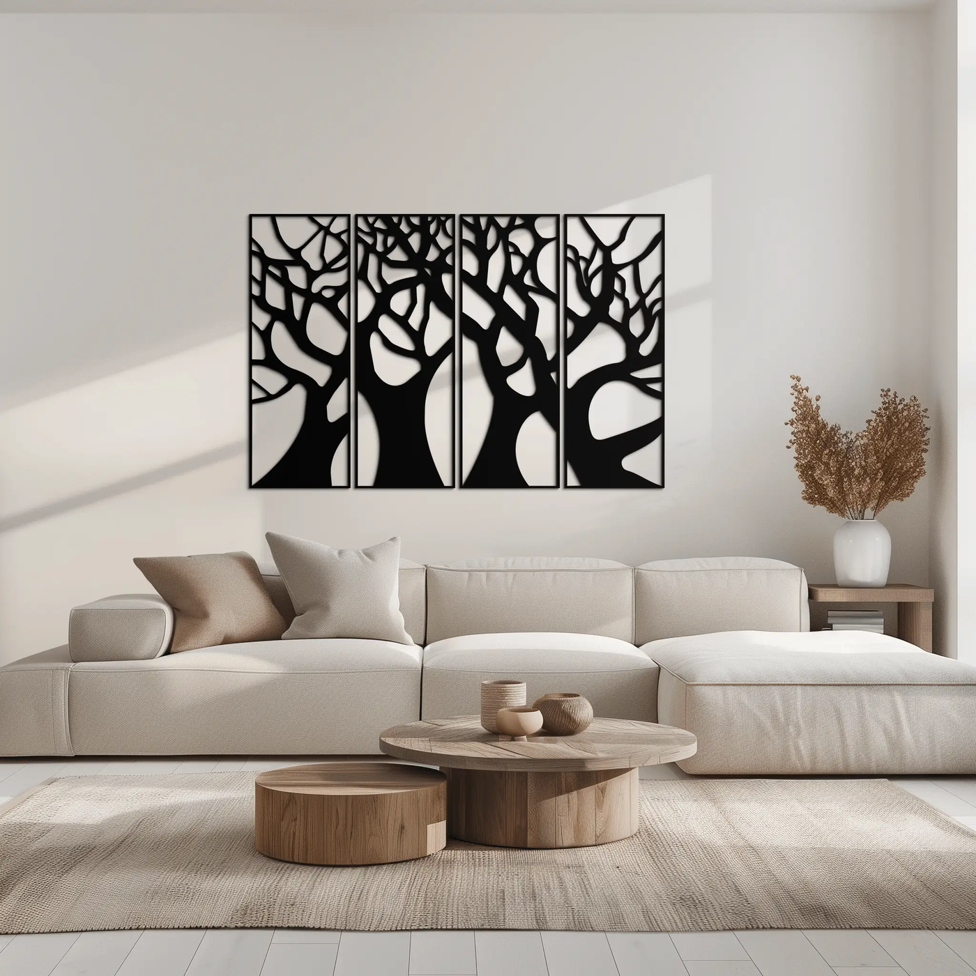 Tree Panel Metal Wall Art - Steel Wall Decor for Home and Office - KAF009 by Enova Art