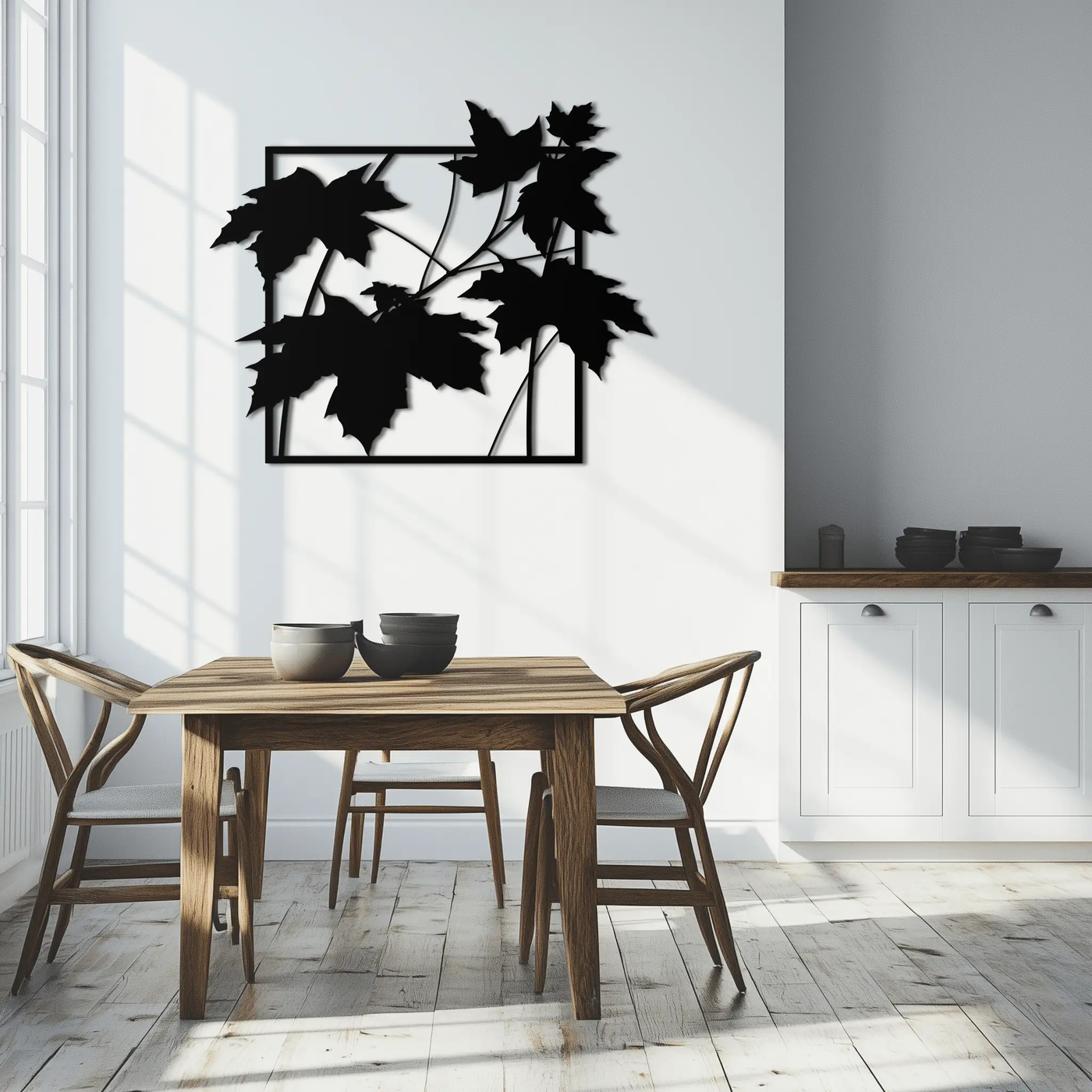 Maple Leaf Metal Wall Art - Steel Wall Decor for Home and Office - KAF012 by Enova Art