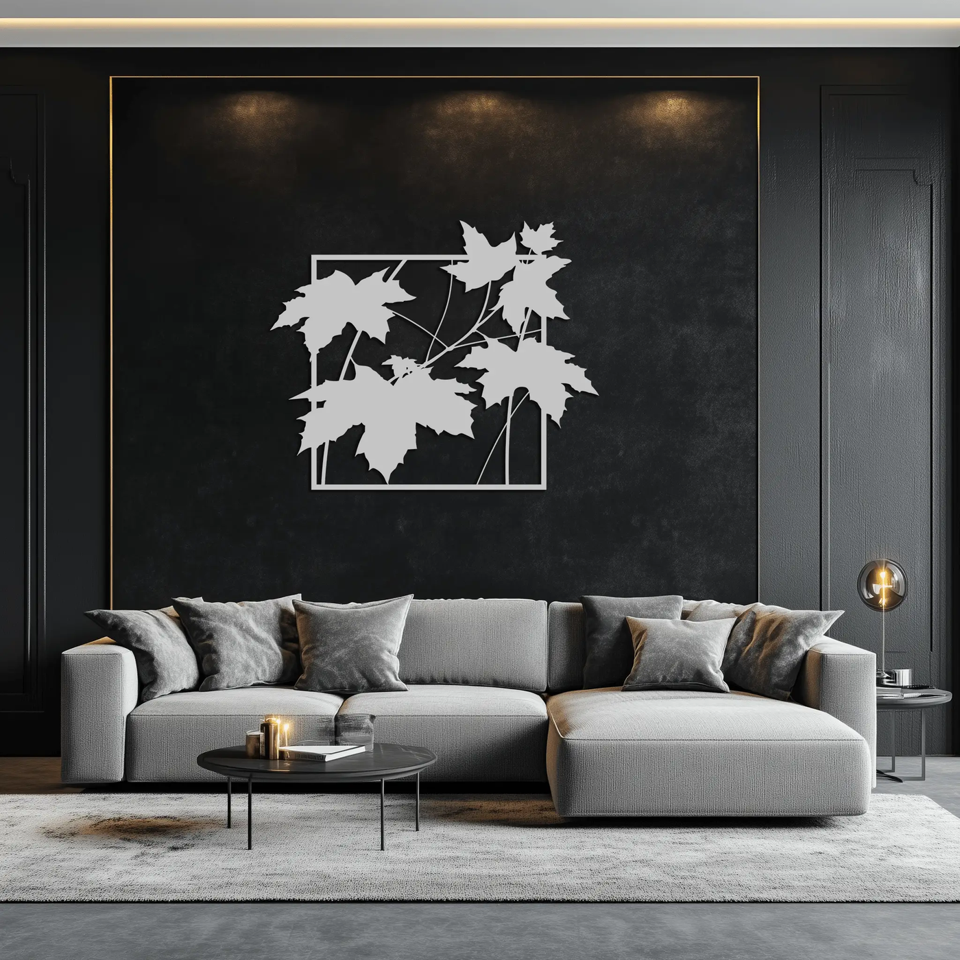 Maple Leaf Metal Wall Art - Steel Wall Decor for Home and Office - KAF012 by Enova Art