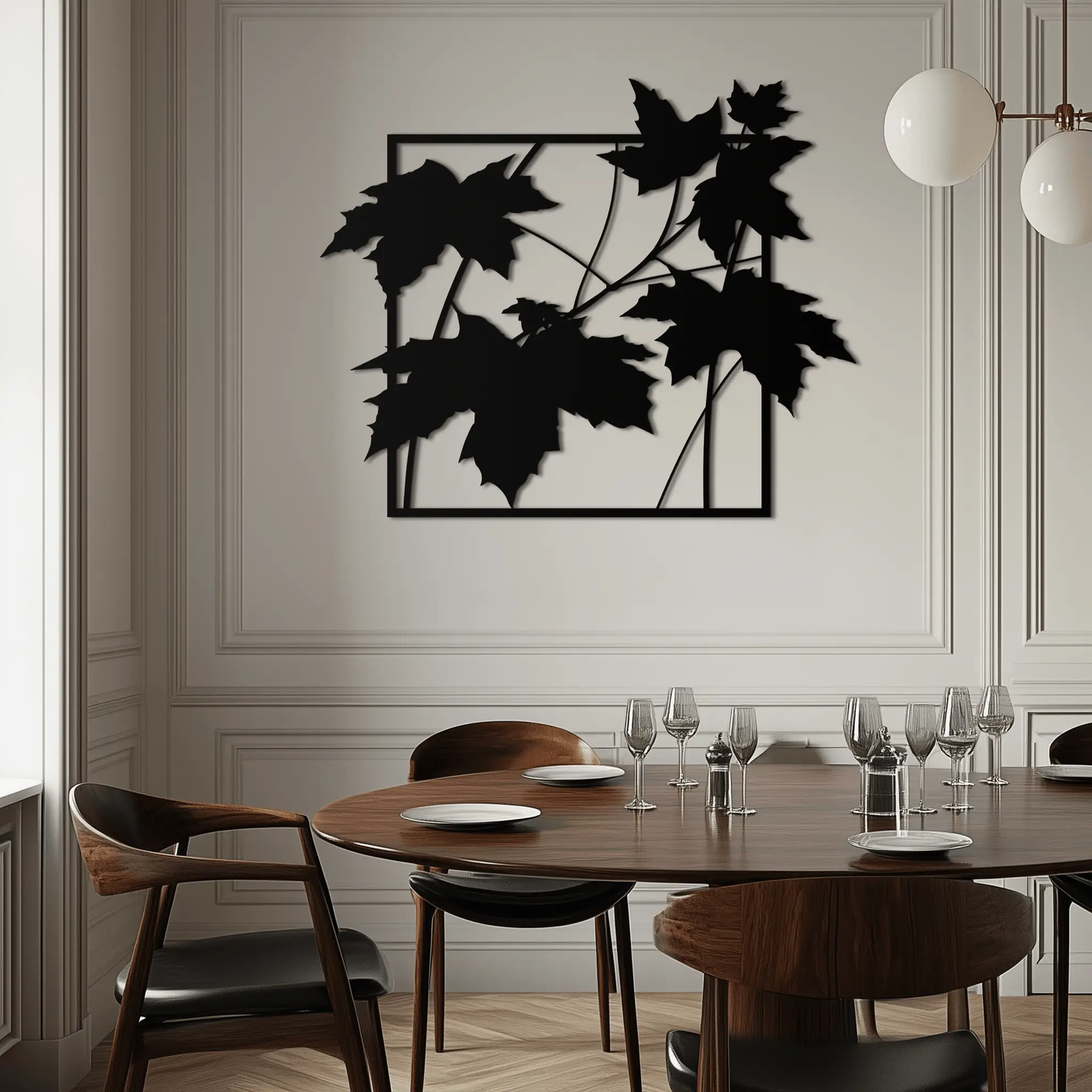 Maple Leaf Metal Wall Art - Steel Wall Decor for Home and Office - KAF012 by Enova Art