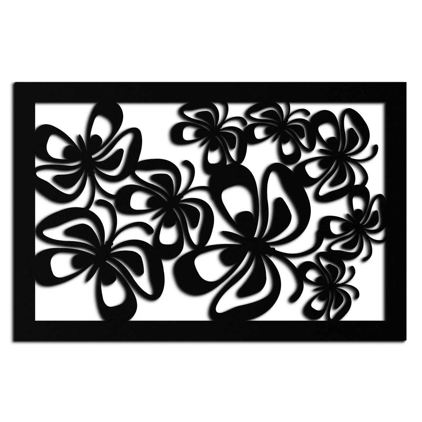 Floral Burst Metal Wall Art - Steel Wall Decor for Home and Office - KAF016 by Enova Art