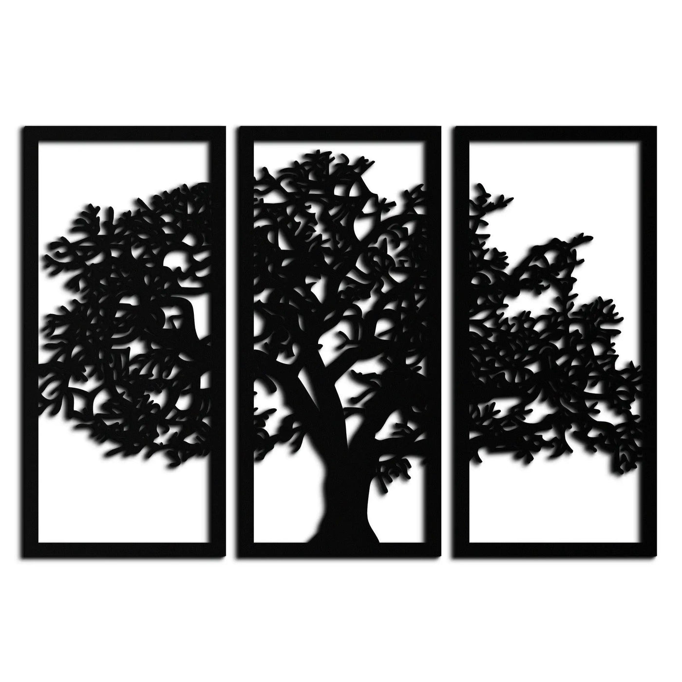 Tree of Life Metal Wall Art - Three-Panel Steel Wall Decor for Home and Office - KAF021 by Enova Art