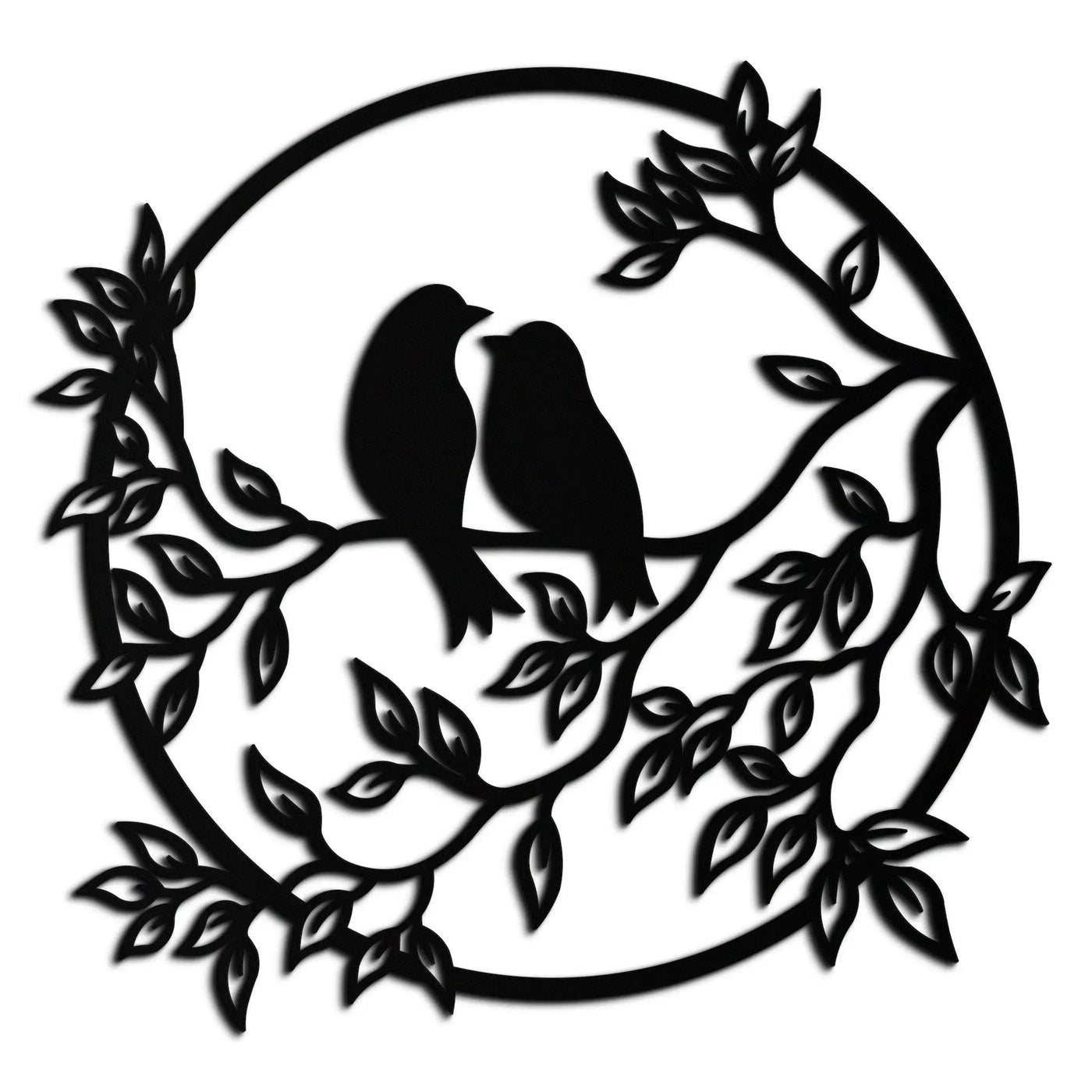 Love Birds Metal Wall Art - Romantic Steel Wall Decor for Home and Bedroom - KAF023 by Enova Art