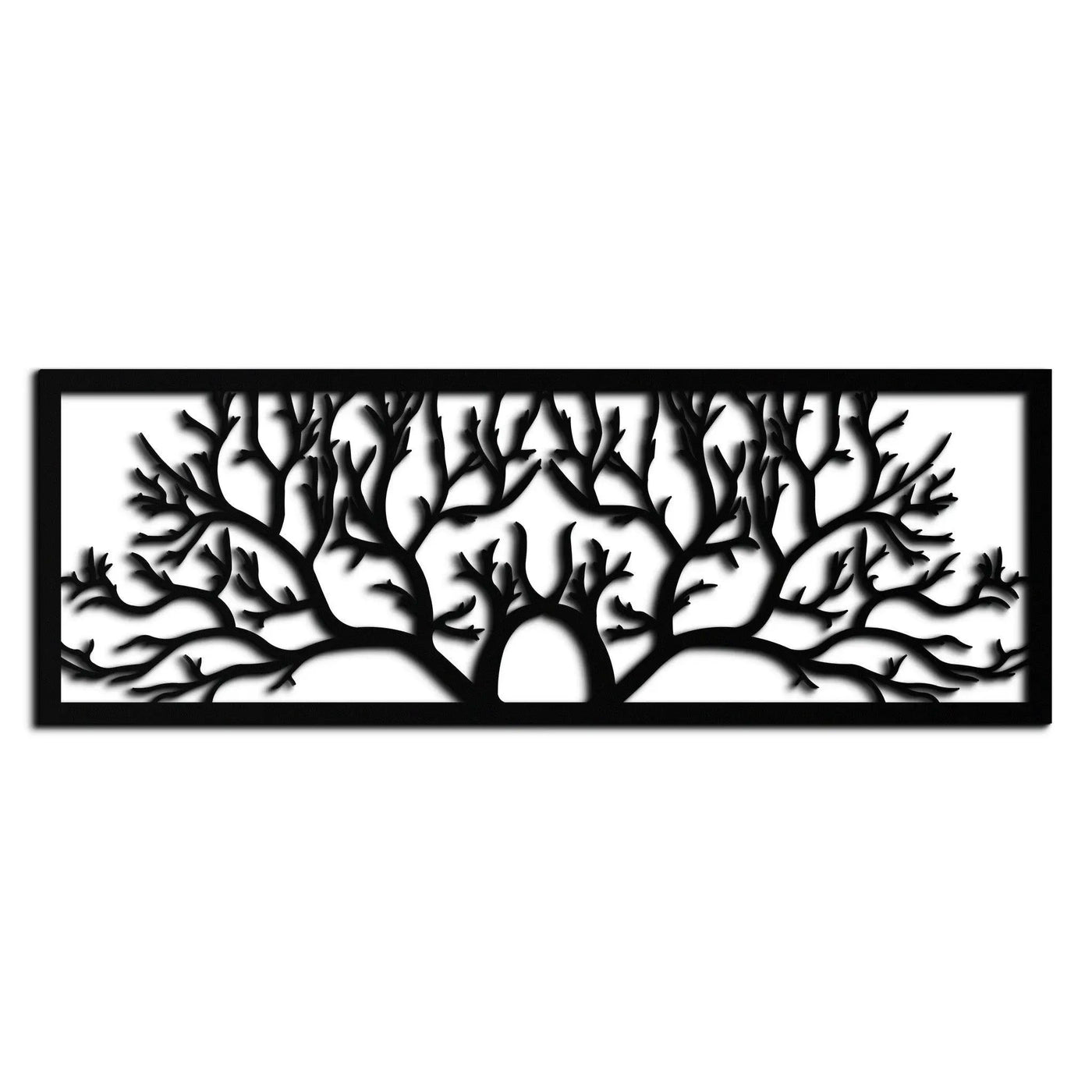 Tree of Life Metal Wall Art - Large Horizontal Steel Wall Decor - KAF025 by Enova Art