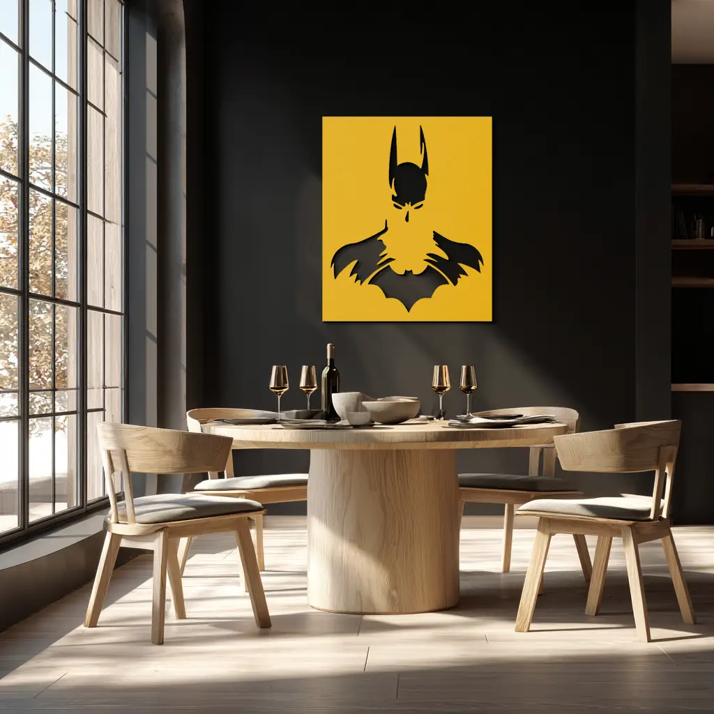 Dark Knight Metal Wall Art - Modern Steel Wall Decor - KAF034 by Enova Art