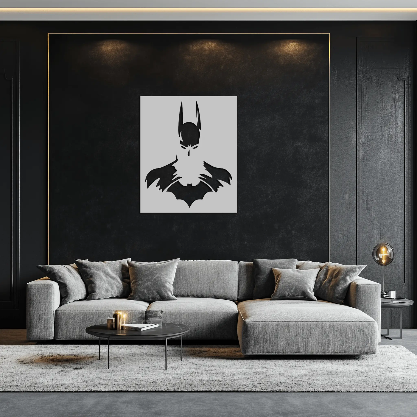 Dark Knight Metal Wall Art - Modern Steel Wall Decor - KAF034 by Enova Art