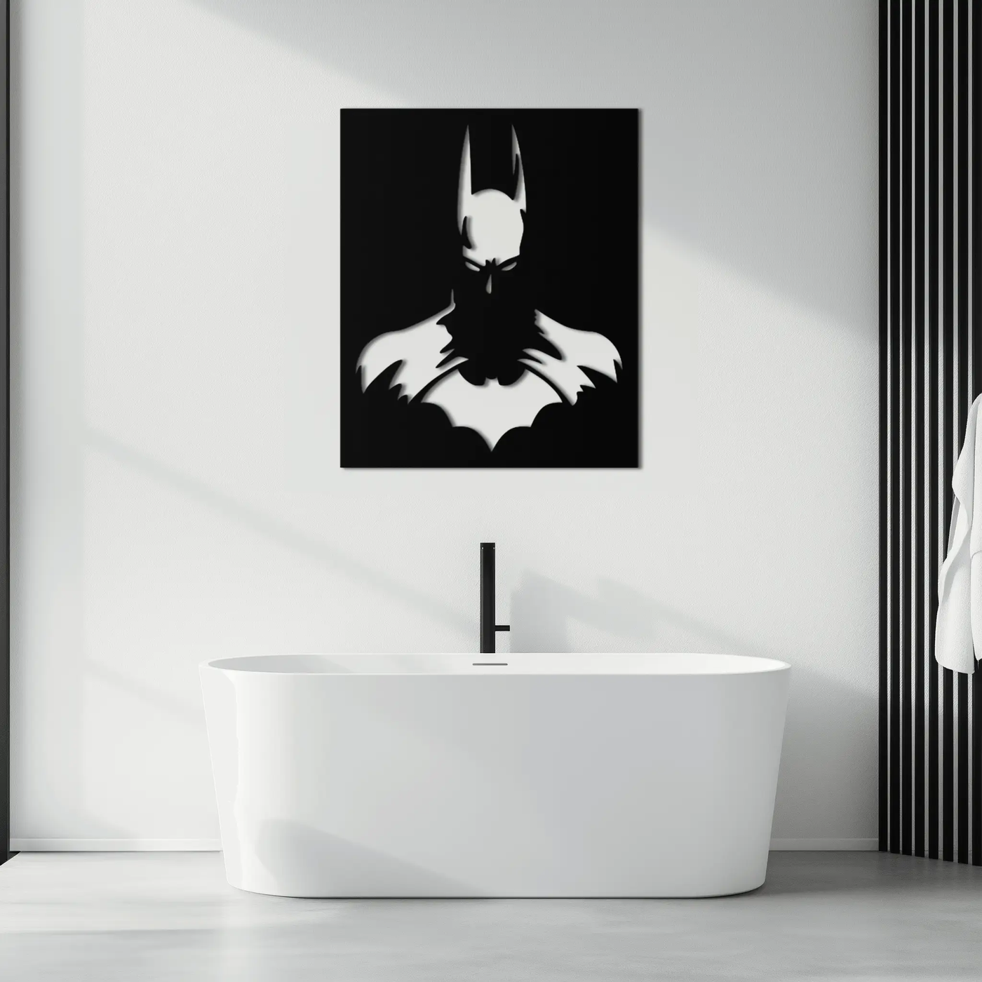 Dark Knight Metal Wall Art - Modern Steel Wall Decor - KAF034 by Enova Art