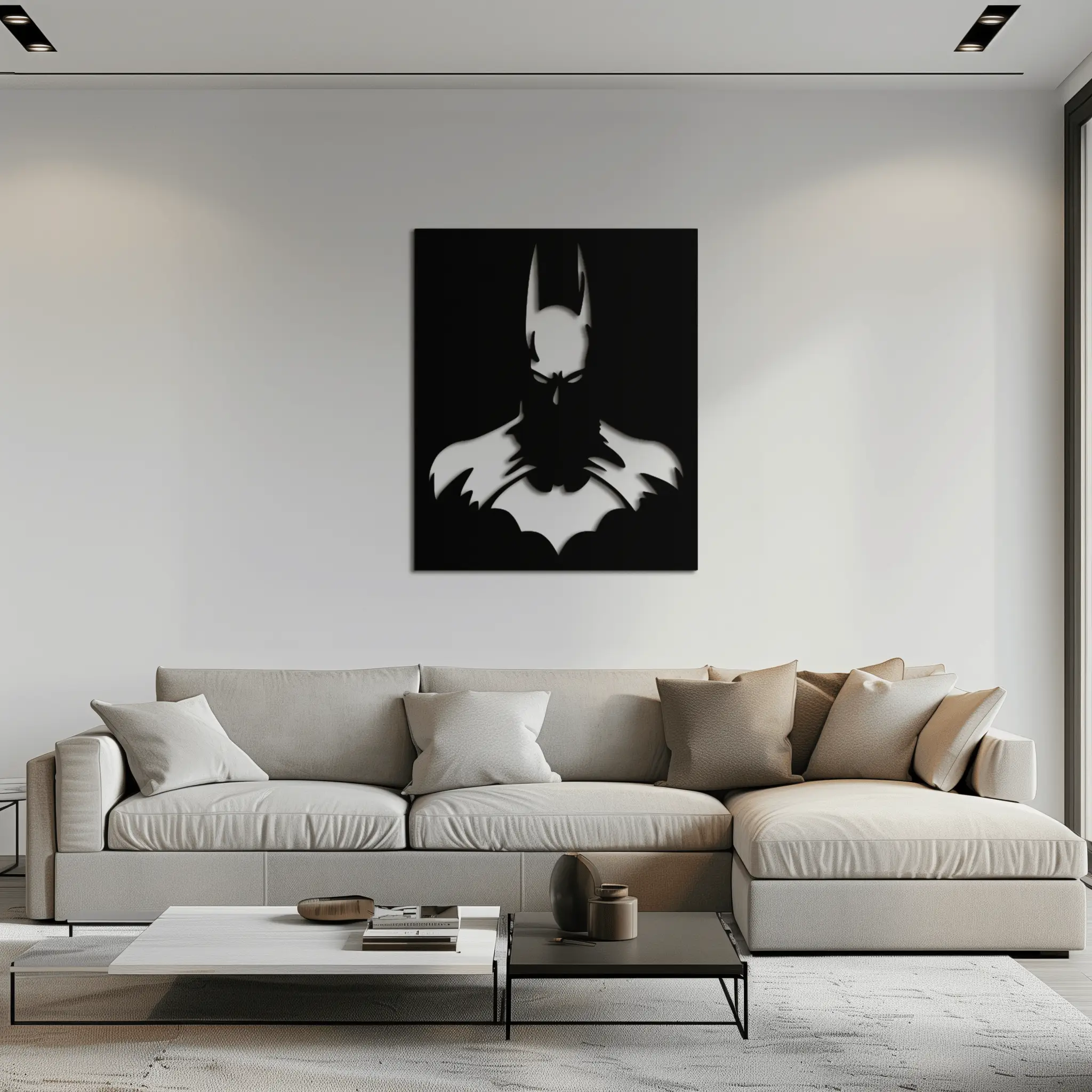 Dark Knight Metal Wall Art - Modern Steel Wall Decor - KAF034 by Enova Art