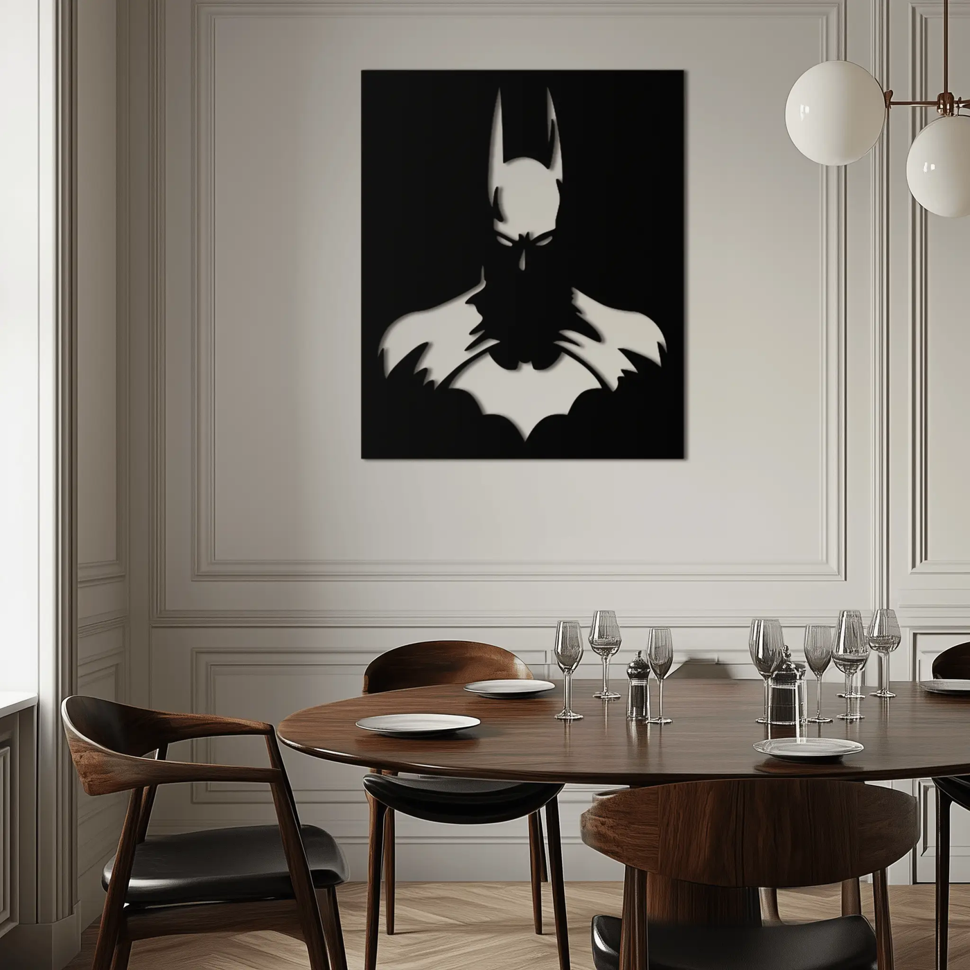 Dark Knight Metal Wall Art - Modern Steel Wall Decor - KAF034 by Enova Art