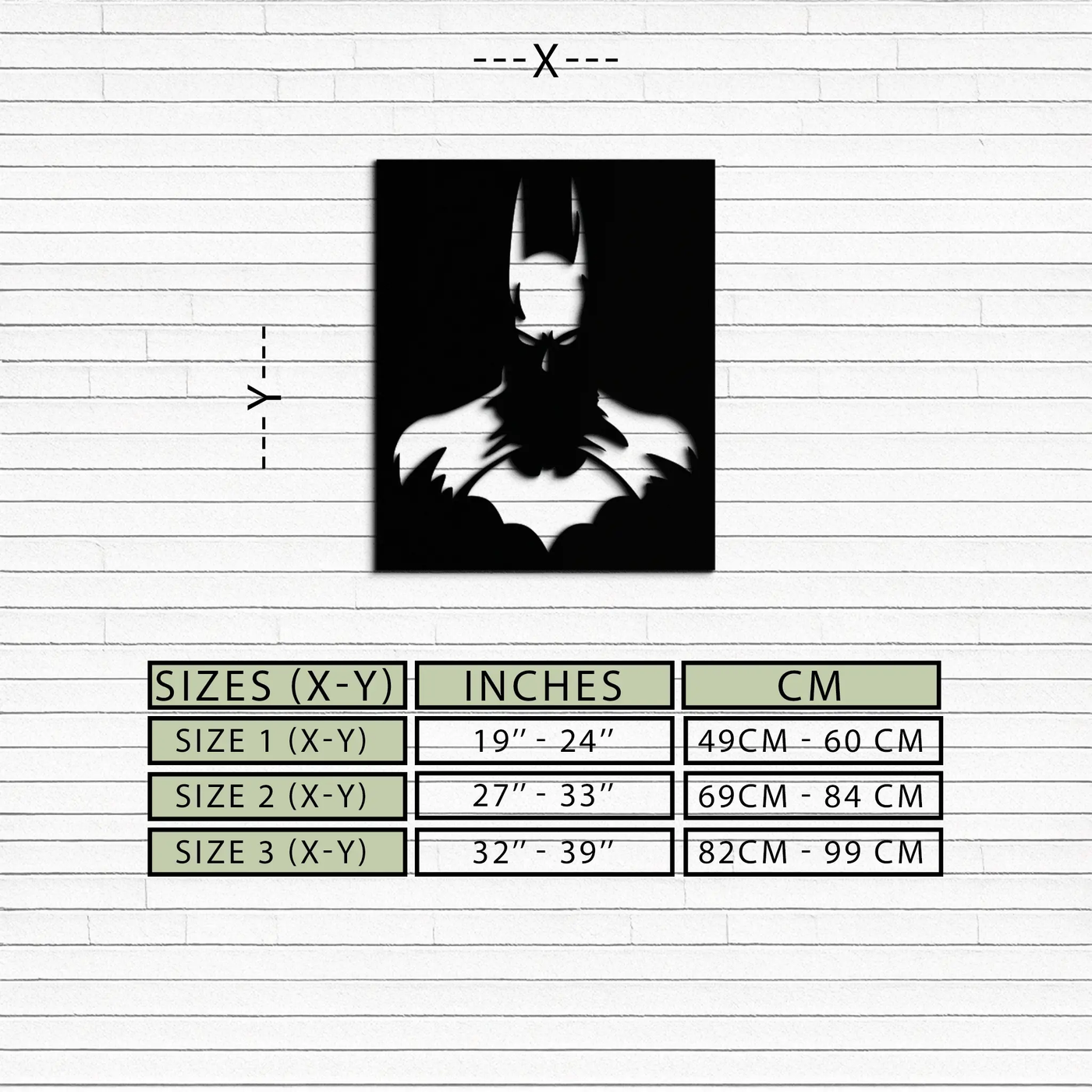 Dark Knight Metal Wall Art - Modern Steel Wall Decor - KAF034 by Enova Art