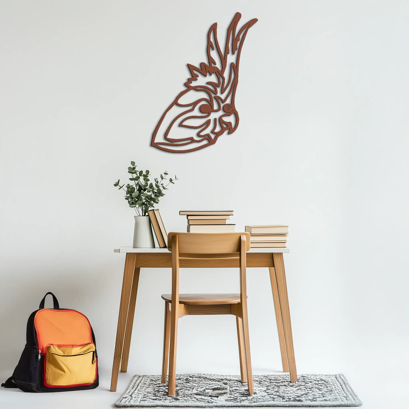 Rooster Metal Wall Art - Modern Farmhouse Steel Decor - KAF037 by Enova Art