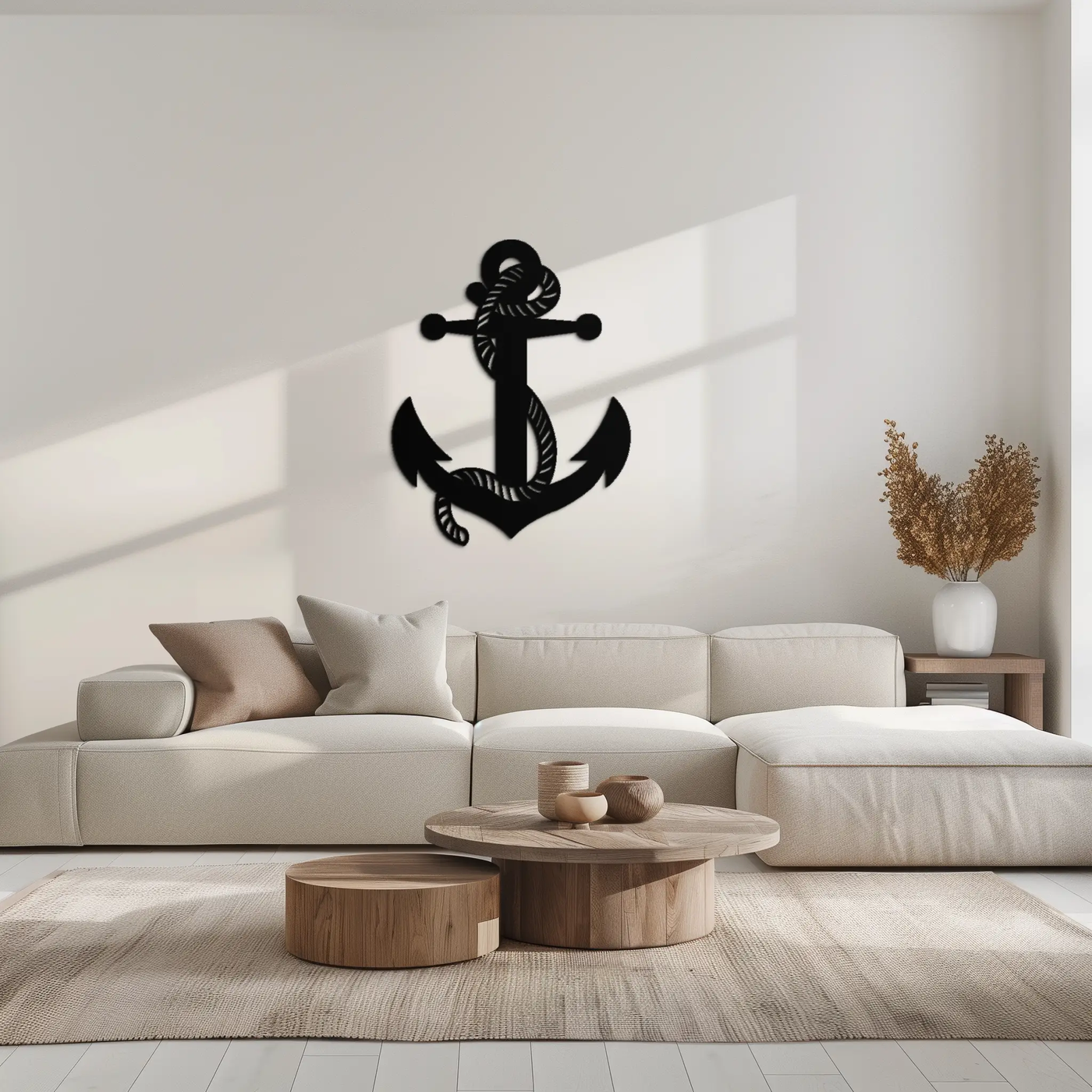 Nautical Anchor Metal Wall Art - Steel Wall Decor for Home and Office - KAF044 by Enova Art