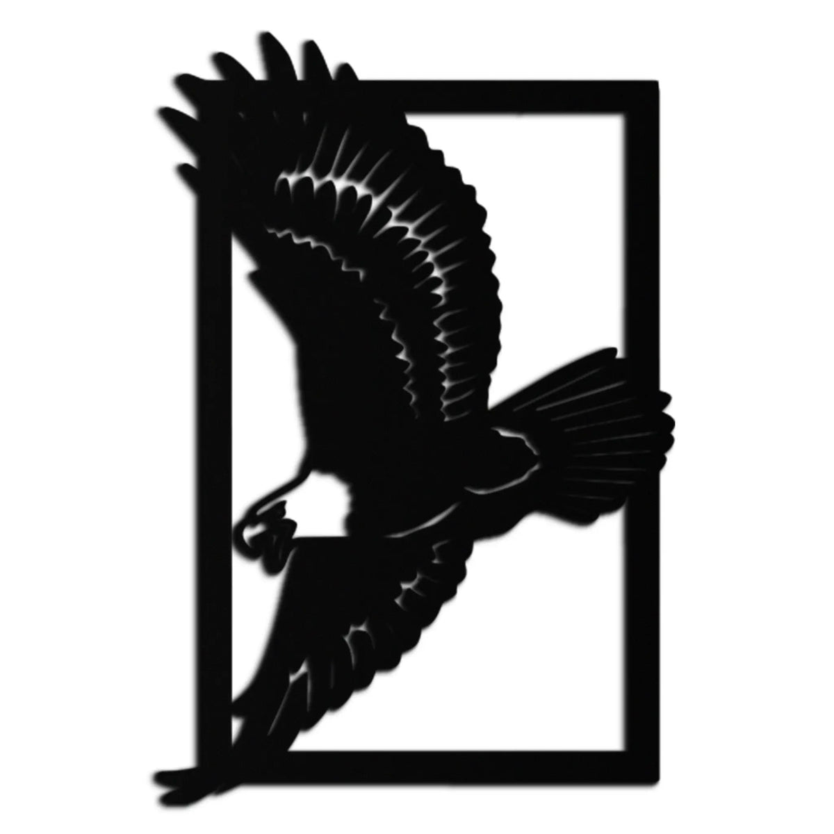 Majestic Eagle Metal Wall Art - Steel Wall Decor for Home and Office - KAF055 by Enova Art