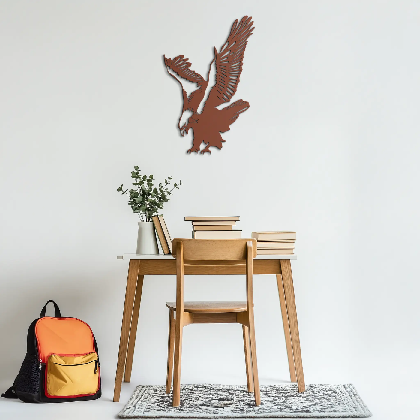 Majestic Eagle Metal Wall Art - Powerful Steel Bird Silhouette - KAF059 by Enova Art