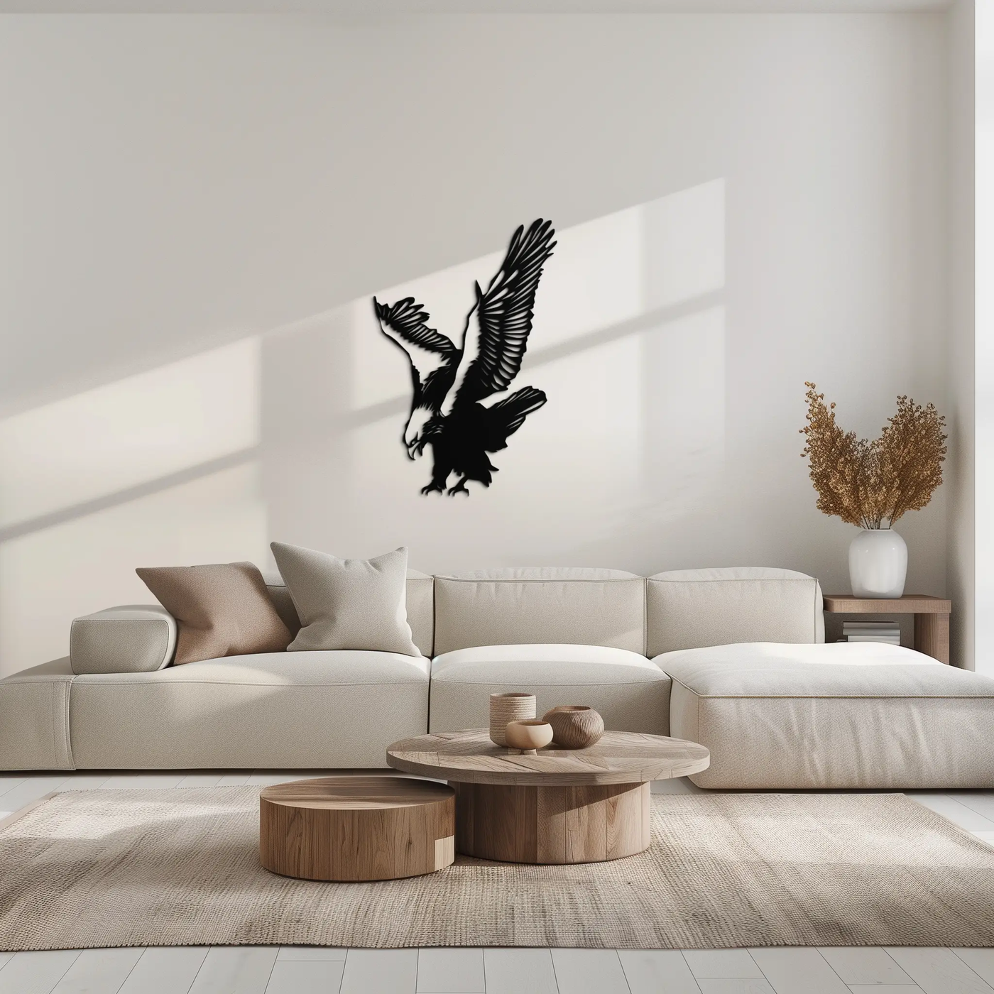 Majestic Eagle Metal Wall Art - Powerful Steel Bird Silhouette - KAF059 by Enova Art