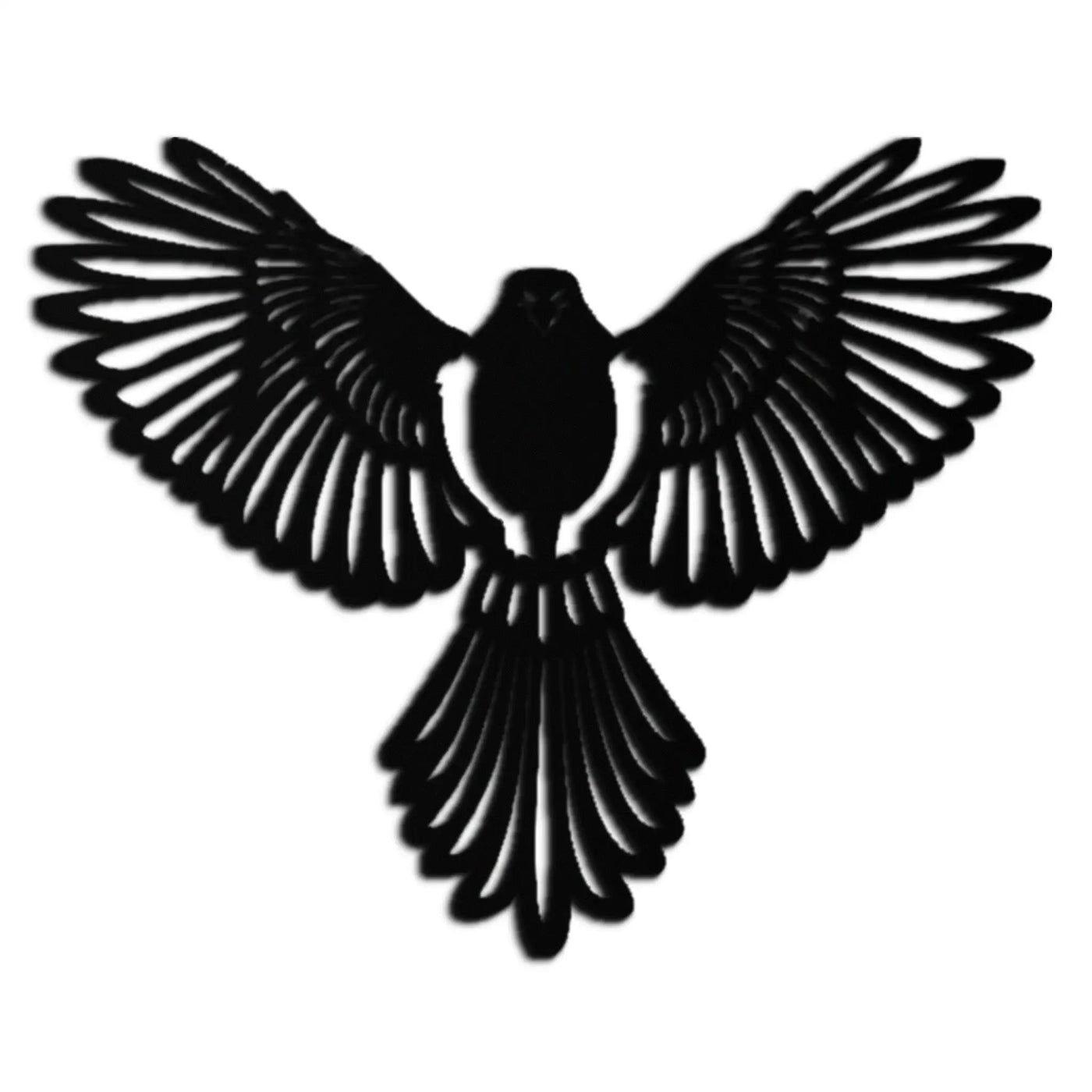 Flying Bird Metal Wall Art – Modern Minimalist Bird Silhouette Wall Decor - KAF104 by Enova Art