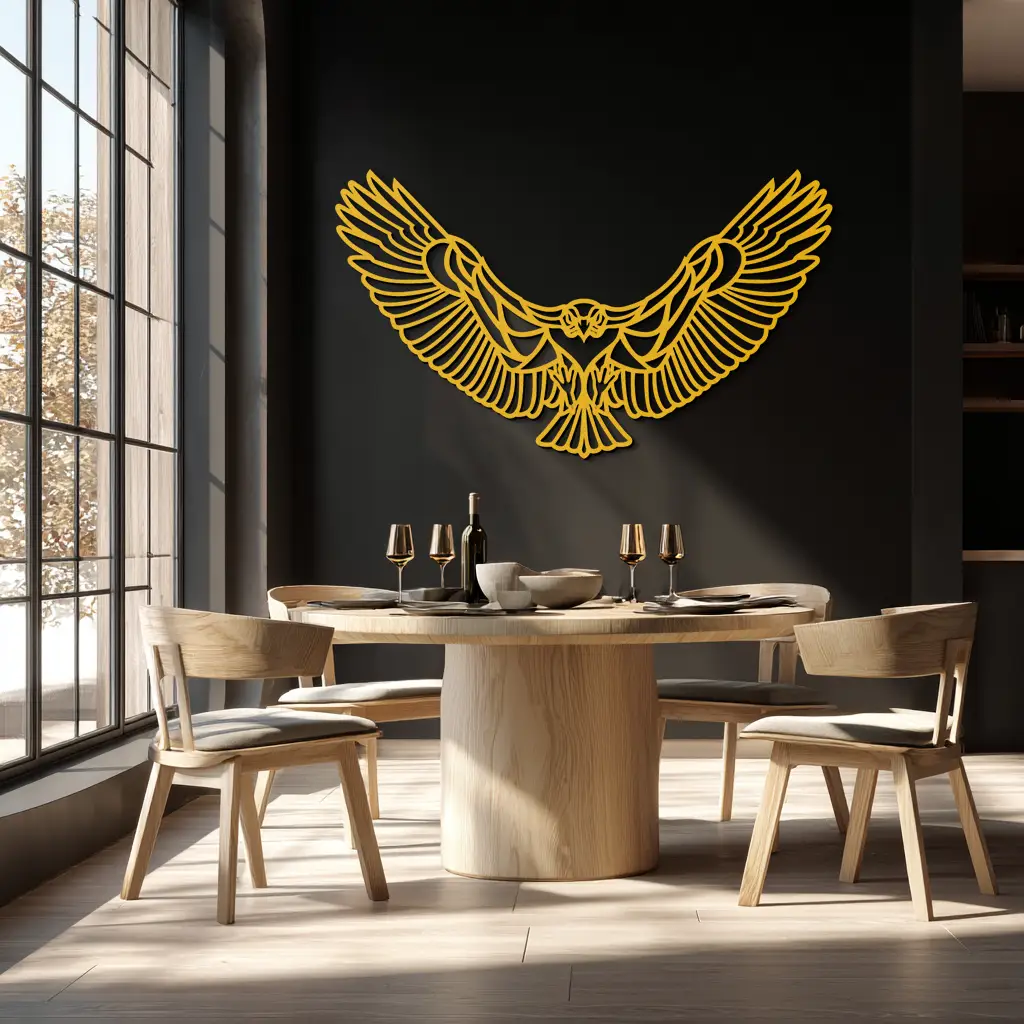 Soaring Eagle Metal Wall Art - Majestic Steel Wall Decor - KAF106 by Enova Art