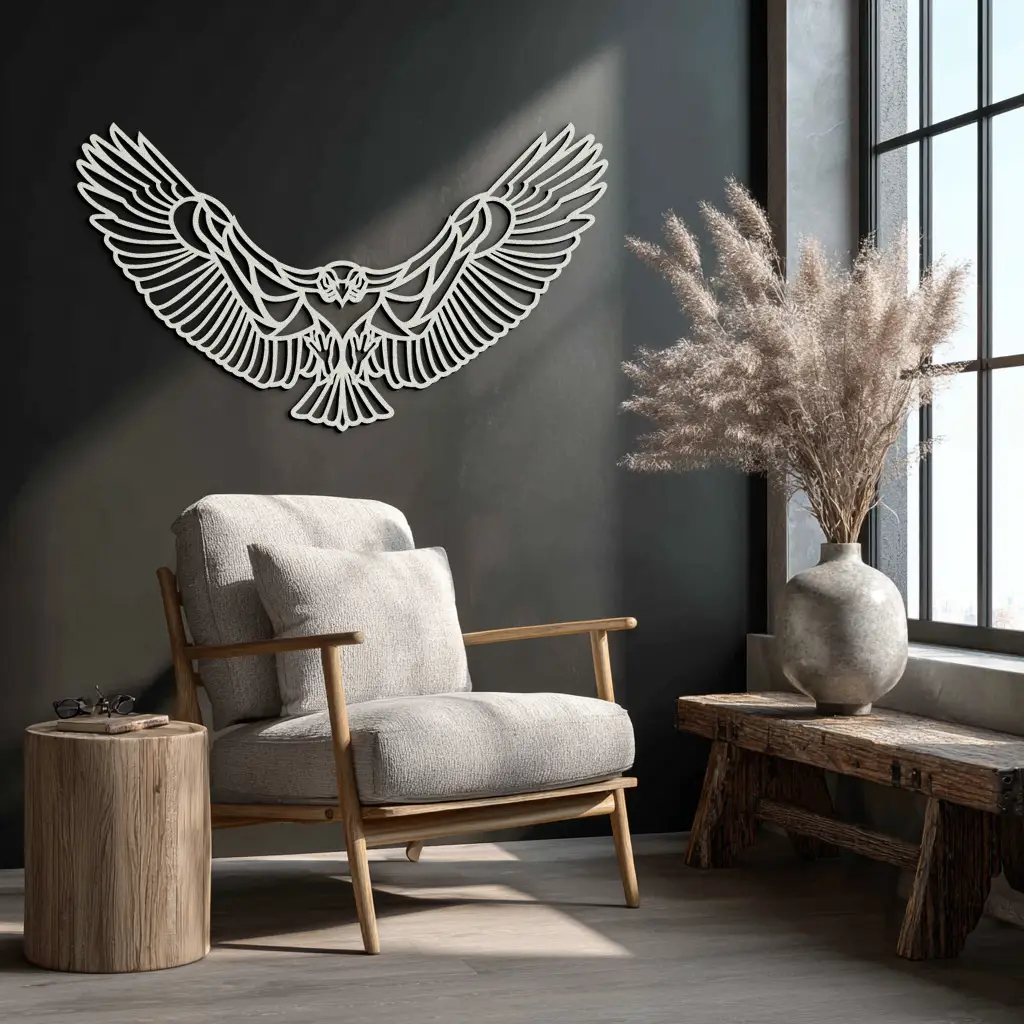 Soaring Eagle Metal Wall Art - Majestic Steel Wall Decor - KAF106 by Enova Art