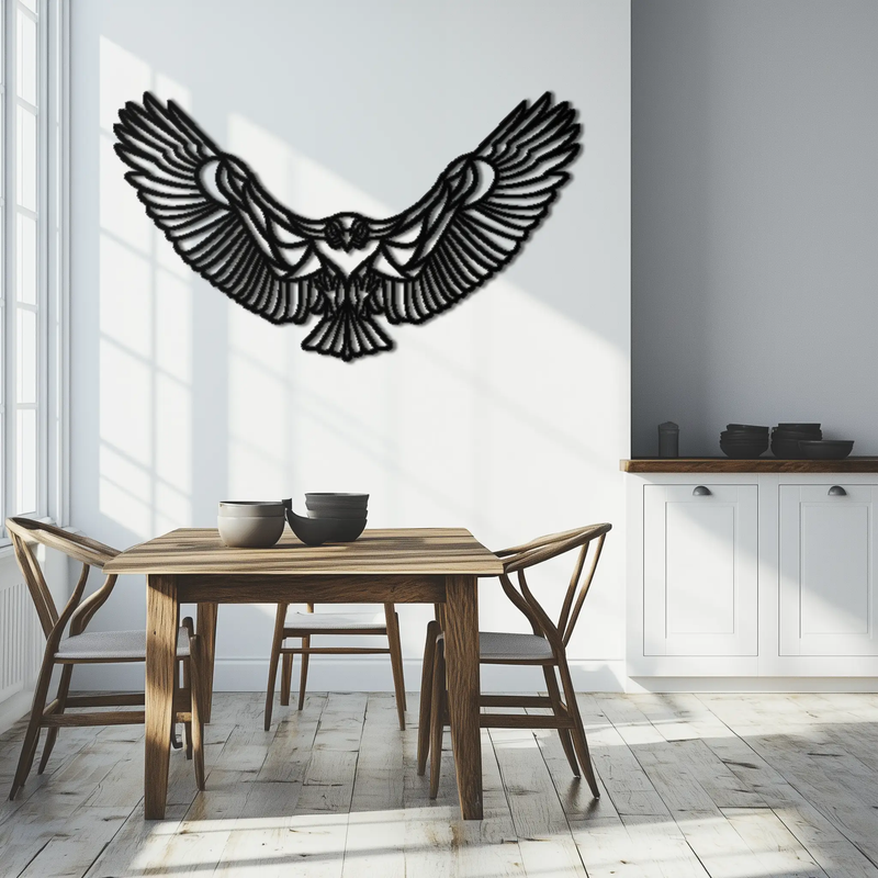 Soaring Eagle Metal Wall Art - Majestic Steel Wall Decor - KAF106 by Enova Art