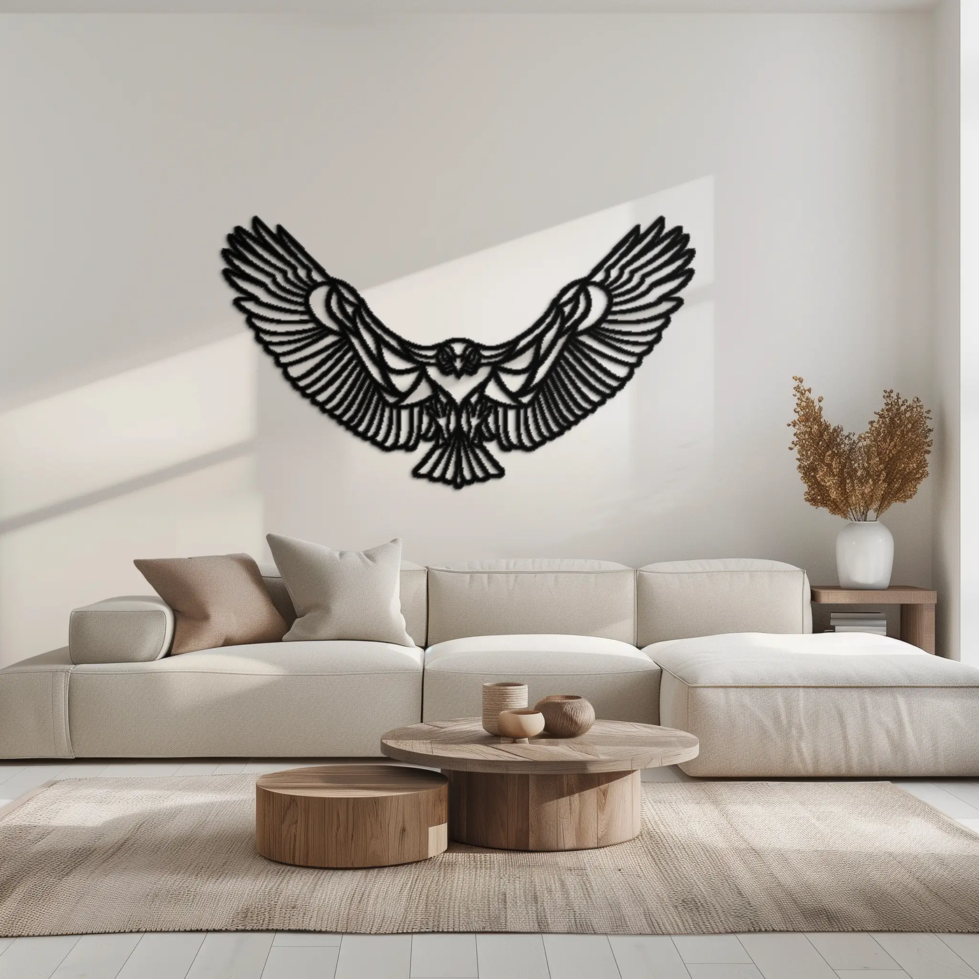 Soaring Eagle Metal Wall Art - Majestic Steel Wall Decor - KAF106 by Enova Art
